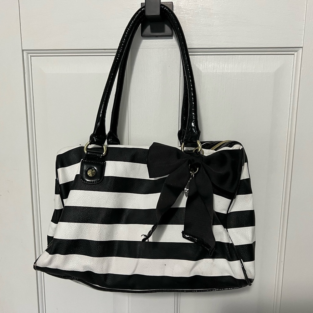 Betsey Johnson Striped Purse